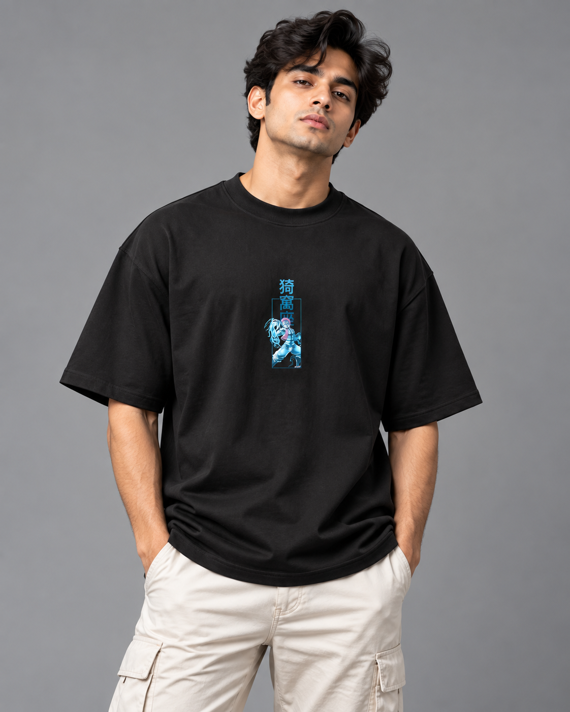 Akaza "Upper Moon 3" Oversized Tee