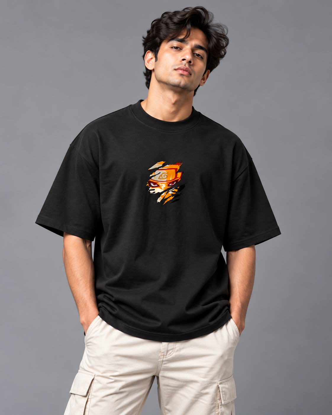 Naruto "Nine-Tails Seal" Oversized Tee